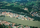 Mündung des Inn in Passau, Donau-km 2225 : Mündung, Ortschaft
